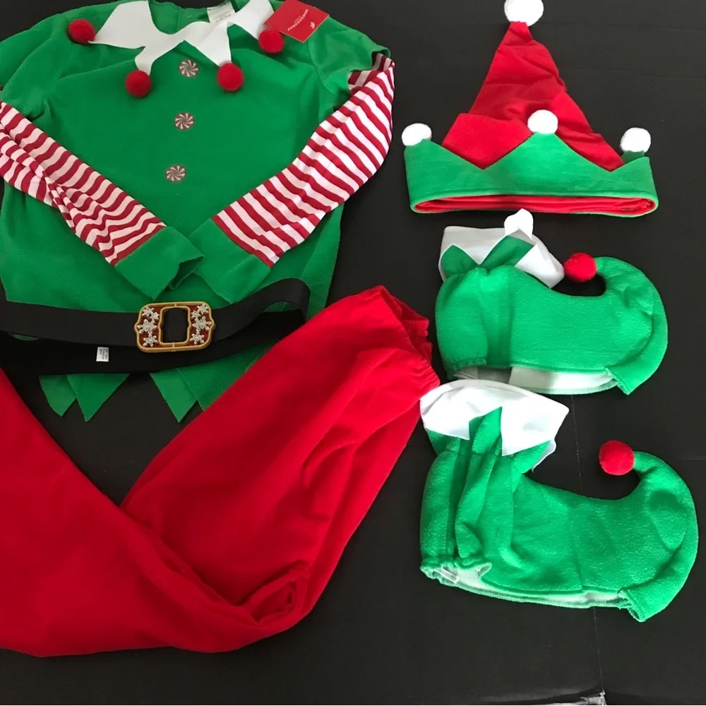 Wondershop Kids Christmas Elf Costume Size Large - Picture 2 of 6
